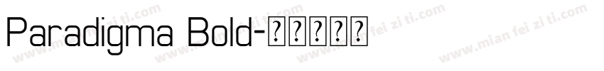 Paradigma Bold字体转换